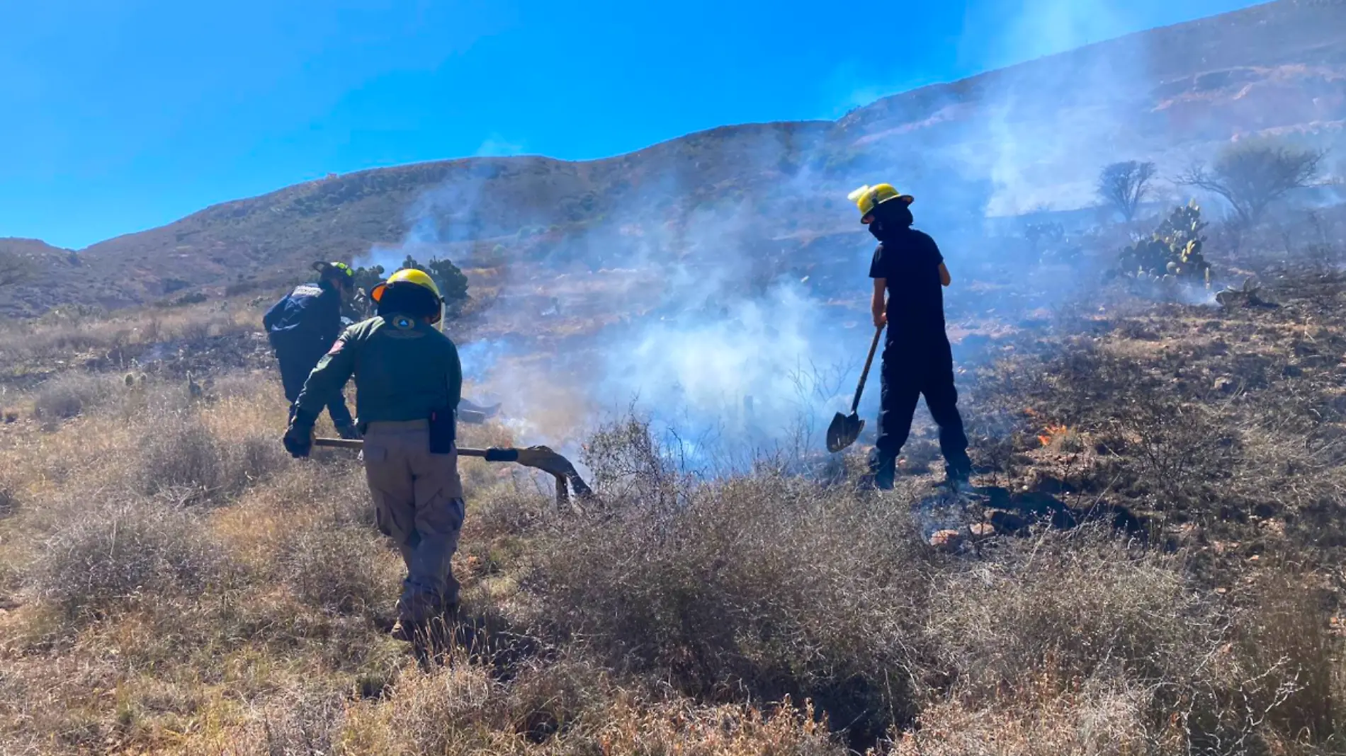 Combatientes incendios forestales Zacatecas